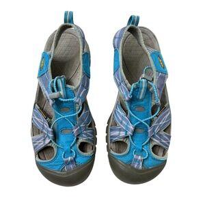 Keen Venice H2 Waterproof Sandals Closed Toe Water Trail Shoes Blue Womens Sz 9